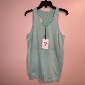 Zyia Active Turquoise Copper Charged Tank Top M